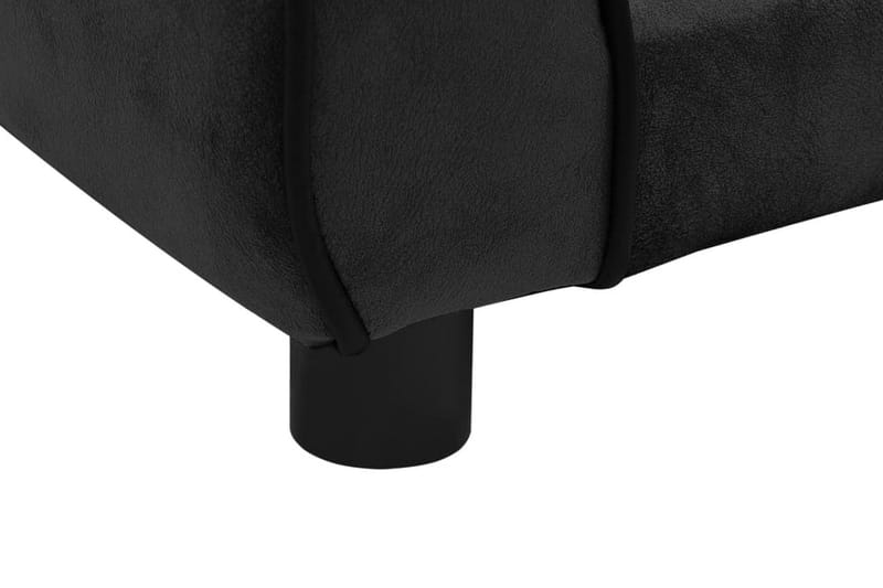 Hundsoffa svart 72x45x30 cm plysch - Svart - Möbler - Husdjursmöbler - Hundmöbler - Hundbädd & hundsäng