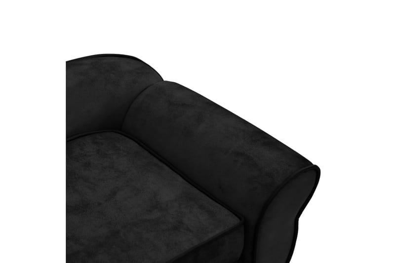 Hundsoffa svart 72x45x30 cm plysch - Svart - Möbler - Husdjursmöbler - Hundmöbler - Hundbädd & hundsäng