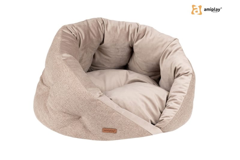 SIENA Hundsäng 50x50x35cm Beige - Möbler - Husdjursmöbler - Hundmöbler - Hundbädd & hundsäng