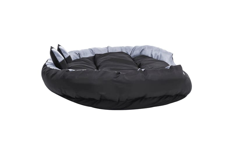 Vändbar och tvättbar hundsäng grå och svart 150 x 120 x 25 c - Grå - Möbler - Husdjursmöbler - Hundmöbler - Hundbädd & hundsäng