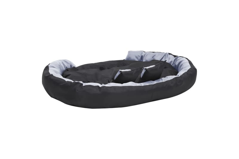 Vändbar och tvättbar hundsäng grå och svart 150 x 120 x 25 c - Grå - Möbler - Husdjursmöbler - Hundmöbler - Hundbädd & hundsäng