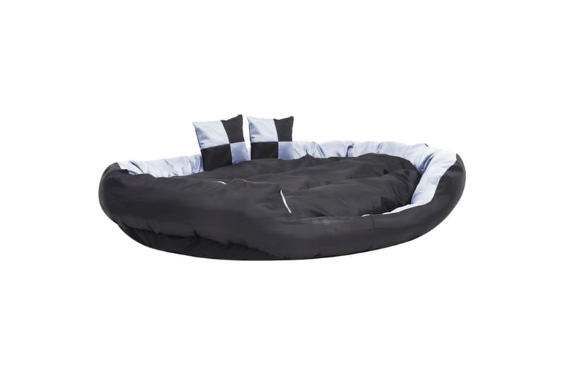 Vändbar och tvättbar hundsäng grå och svart 150 x 120 x 25 c - Grå - Möbler - Husdjursmöbler - Hundmöbler - Hundbädd & hundsäng