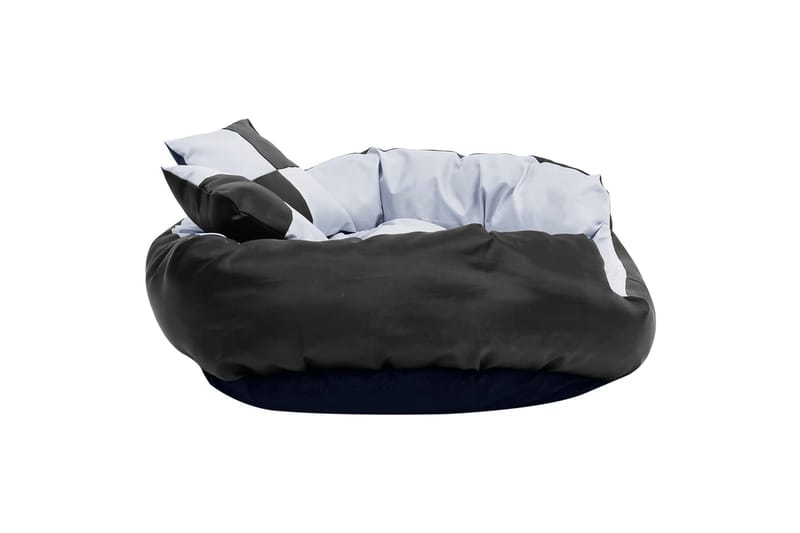 Vändbar och tvättbar hundsäng grå och svart 85x70x20 cm - Grå - Möbler - Husdjursmöbler - Hundmöbler - Hundbädd & hundsäng