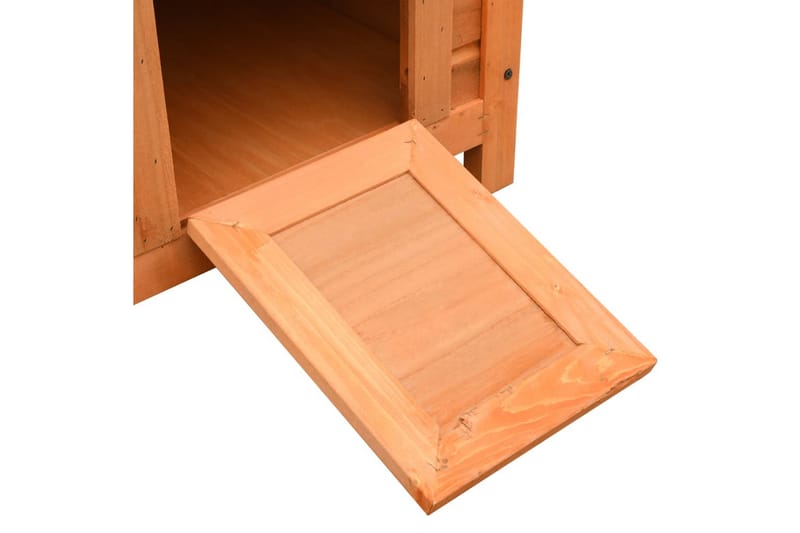 Katthus massiv furu och granträ 50x46x43,5 cm - Brun - Möbler - Husdjursmöbler - Kattmöbler - Katthus & kattkoja
