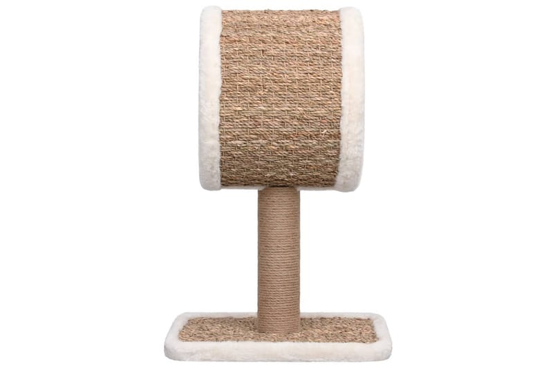 Kattmöbel med tunnel och leksak 56 cm sjögräs - Beige - Möbler - Husdjursmöbler - Kattmöbler - Katthus & kattkoja