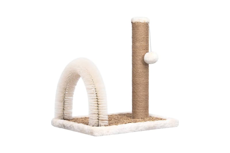 Katträd med massagebåge och klöspelare - Brun - Möbler - Husdjursmöbler - Kattmöbler - Katthus & kattkoja