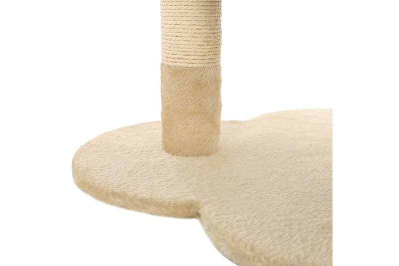 Katträd med klöspelare i sisal 50 cm beige och brun - Flerfärgad - Möbler - Husdjursmöbler - Kattmöbler - Klösträd & klösmöbler