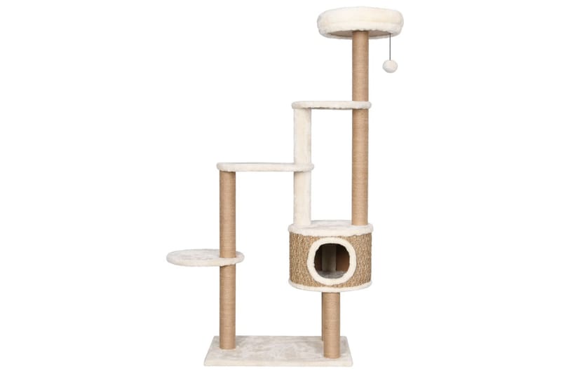 Klösträd med dyna och klöspelare 148 cm sjögräs - Beige - Möbler - Husdjursmöbler - Kattmöbler - Klösträd & klösmöbler