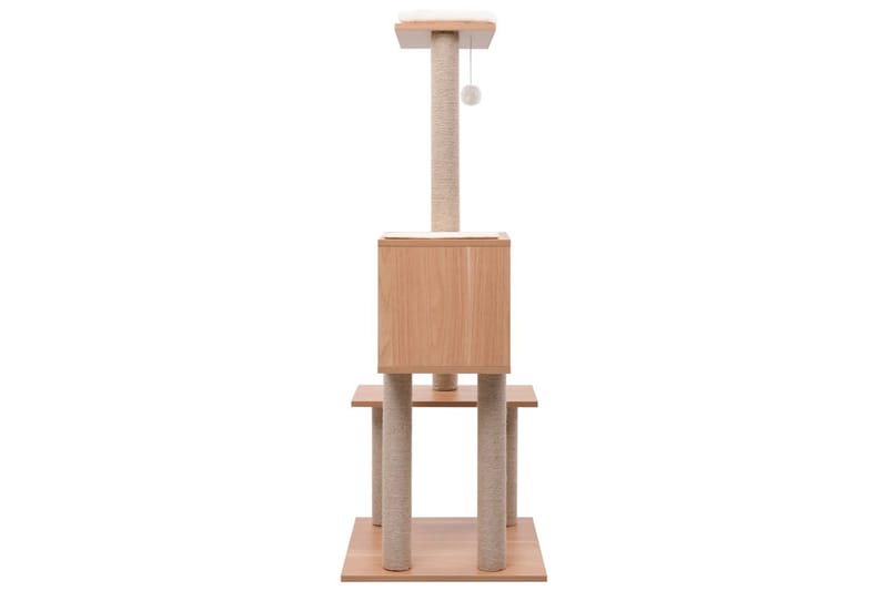 Klösträd med klösmatta i sisal 129 cm - Brun - Möbler - Husdjursmöbler - Kattmöbler - Klösträd & klösmöbler