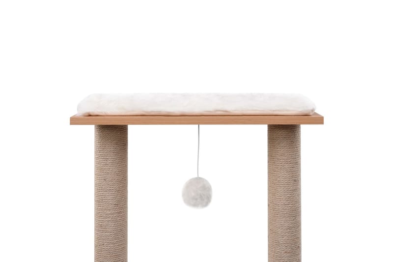 Klösträd med klösmatta i sisal 129 cm - Brun - Möbler - Husdjursmöbler - Kattmöbler - Klösträd & klösmöbler