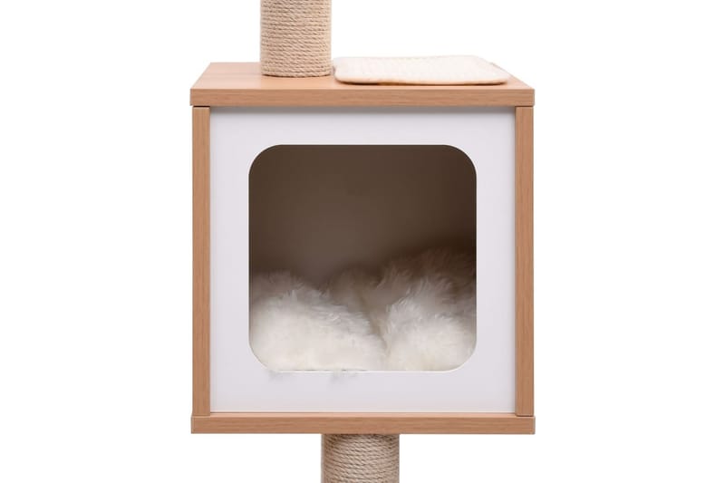 Klösträd med klösmatta i sisal 129 cm - Brun - Möbler - Husdjursmöbler - Kattmöbler - Klösträd & klösmöbler