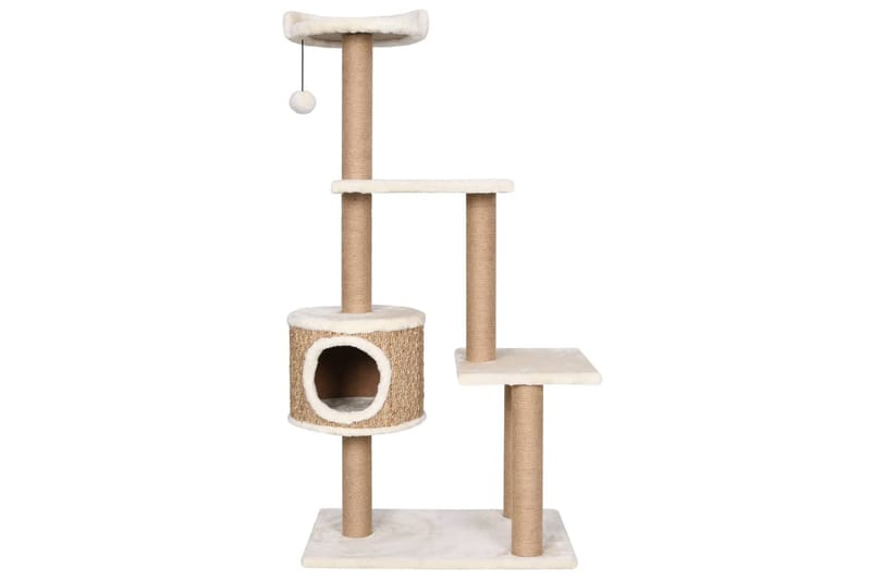 Klösträd med klöspelare 123 cm sjögräs - Beige - Möbler - Husdjursmöbler - Kattmöbler - Klösträd & klösmöbler