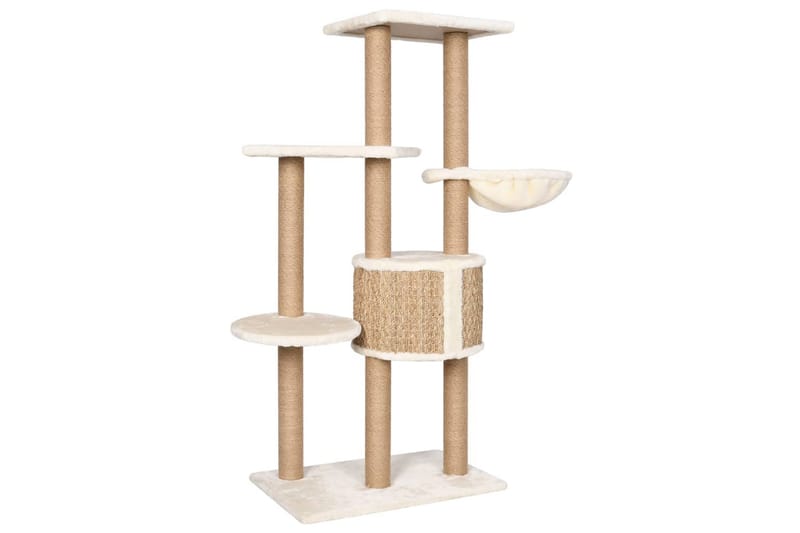 Klösträd med klöspelare 126 cm sjögräs - Beige - Möbler - Husdjursmöbler - Kattmöbler - Klösträd & klösmöbler