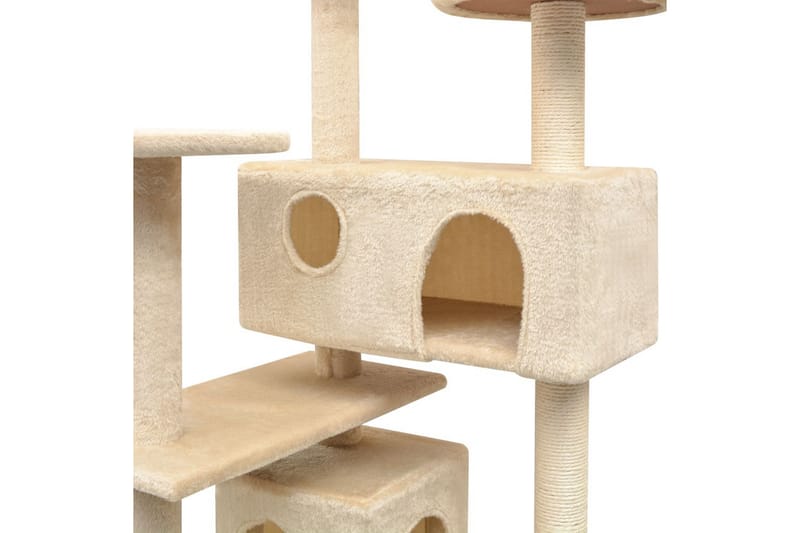 Klösträd med klöspelare i sisal 125 cm beige - Beige - Möbler - Husdjursmöbler - Kattmöbler - Klösträd & klösmöbler