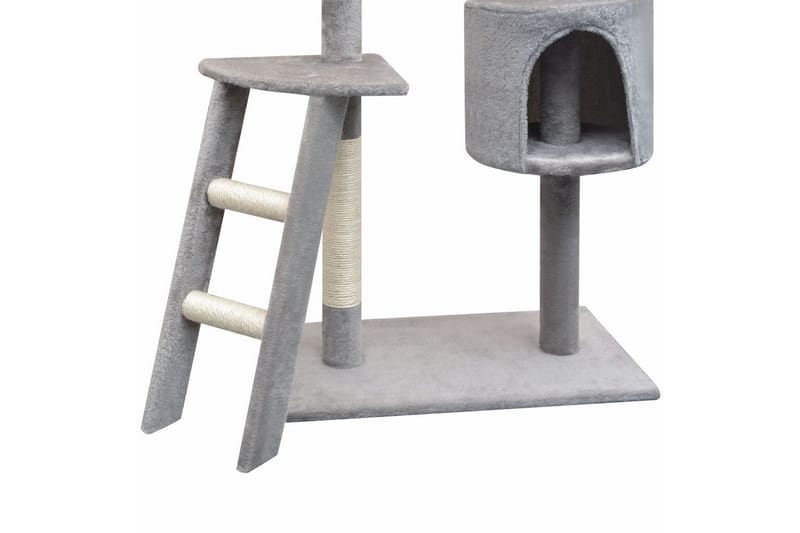 Klösträd med klöspelare i sisal 150 cm grå - Grå - Möbler - Husdjursmöbler - Kattmöbler - Klösträd & klösmöbler