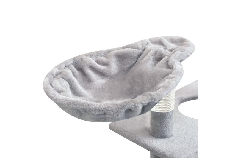 Klösträd med klöspelare i sisal 150 cm grå - Grå - Möbler - Husdjursmöbler - Kattmöbler - Klösträd & klösmöbler