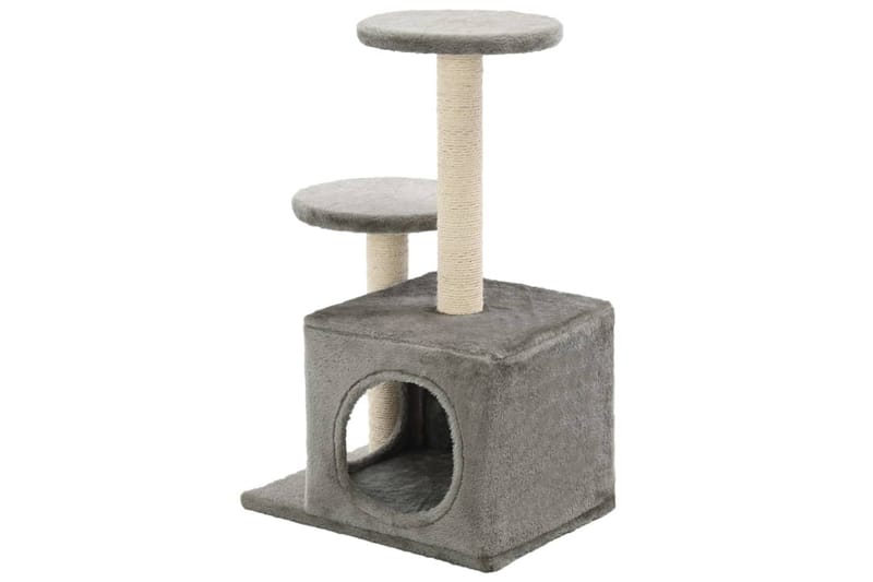 Klösträd med klöspelare i sisal 60 cm grå - Mörkgrå - Möbler - Husdjursmöbler - Kattmöbler - Klösträd & klösmöbler