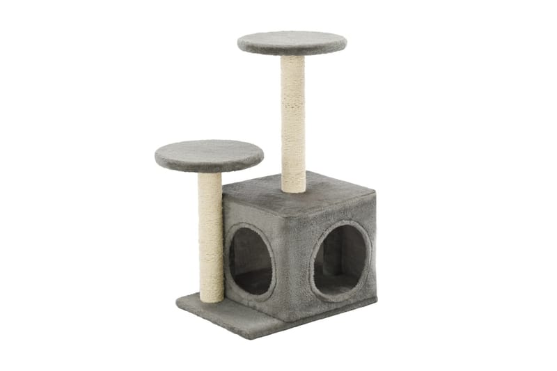 Klösträd med klöspelare i sisal 60 cm grå - Mörkgrå - Möbler - Husdjursmöbler - Kattmöbler - Klösträd & klösmöbler