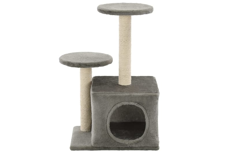 Klösträd med klöspelare i sisal 60 cm grå - Mörkgrå - Möbler - Husdjursmöbler - Kattmöbler - Klösträd & klösmöbler
