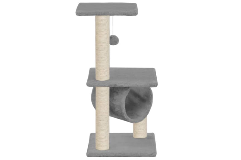 Klösträd med klöspelare i sisal 65 cm grå - Grå/Brun - Möbler - Husdjursmöbler - Kattmöbler - Klösträd & klösmöbler