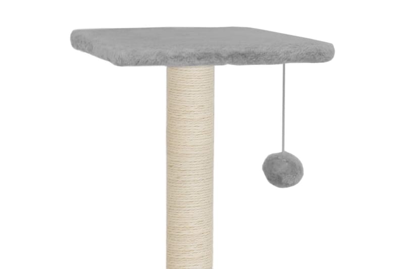 Klösträd med klöspelare i sisal 65 cm grå - Grå/Brun - Möbler - Husdjursmöbler - Kattmöbler - Klösträd & klösmöbler