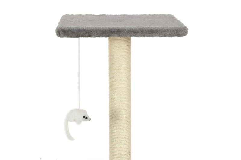 Klösträd med klöspelare i sisal 95 cm grå - Grå/Brun - Möbler - Husdjursmöbler - Kattmöbler - Klösträd & klösmöbler