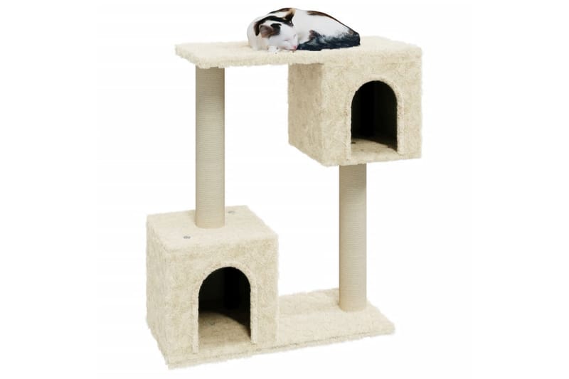 Klösträd med klöspelare i sisal gräddvit 60 cm - Kräm - Möbler - Husdjursmöbler - Kattmöbler - Klösträd & klösmöbler
