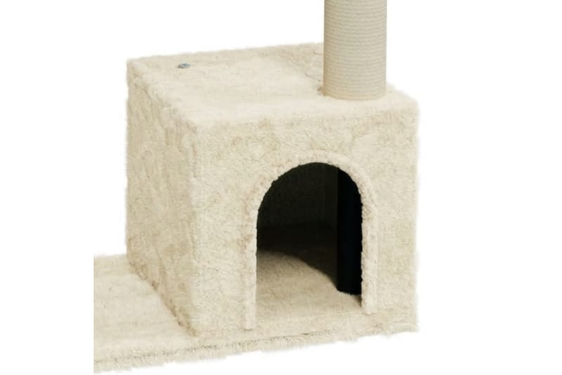 Klösträd med klöspelare i sisal gräddvit 70 cm - Kräm - Möbler - Husdjursmöbler - Kattmöbler - Klösträd & klösmöbler