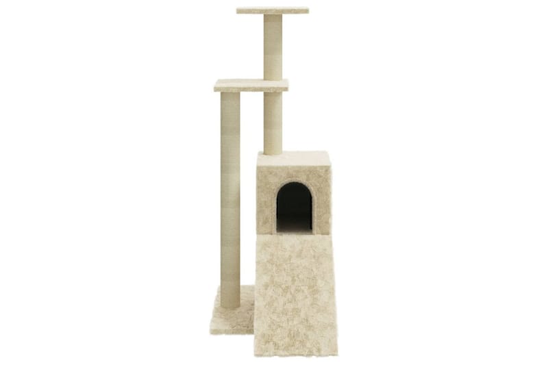 Klösträd med klöspelare i sisal gräddvit 92 cm - Vit - Möbler - Husdjursmöbler - Kattmöbler - Klösträd & klösmöbler