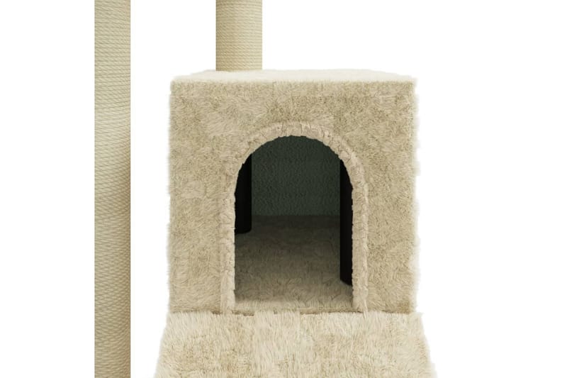 Klösträd med klöspelare i sisal gräddvit 92 cm - Vit - Möbler - Husdjursmöbler - Kattmöbler - Klösträd & klösmöbler