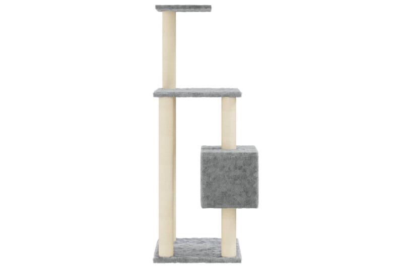 Klösträd med klöspelare i sisal ljusgrå 104 cm - Grå - Möbler - Husdjursmöbler - Kattmöbler - Klösträd & klösmöbler