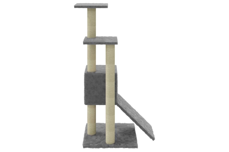 Klösträd med klöspelare i sisal ljusgrå 92 cm - Grå - Möbler - Husdjursmöbler - Kattmöbler - Klösträd & klösmöbler