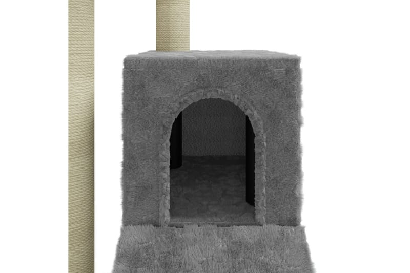 Klösträd med klöspelare i sisal ljusgrå 92 cm - Grå - Möbler - Husdjursmöbler - Kattmöbler - Klösträd & klösmöbler