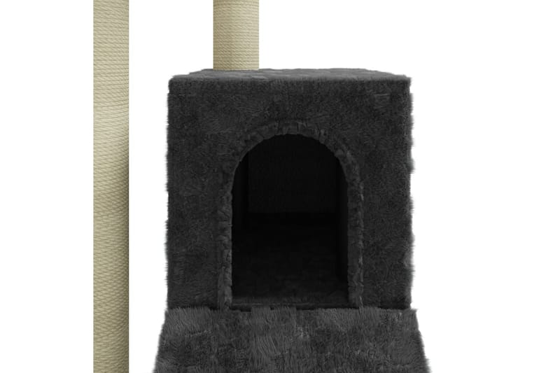 Klösträd med klöspelare i sisal mörkgrå 92 cm - Grå - Möbler - Husdjursmöbler - Kattmöbler - Klösträd & klösmöbler