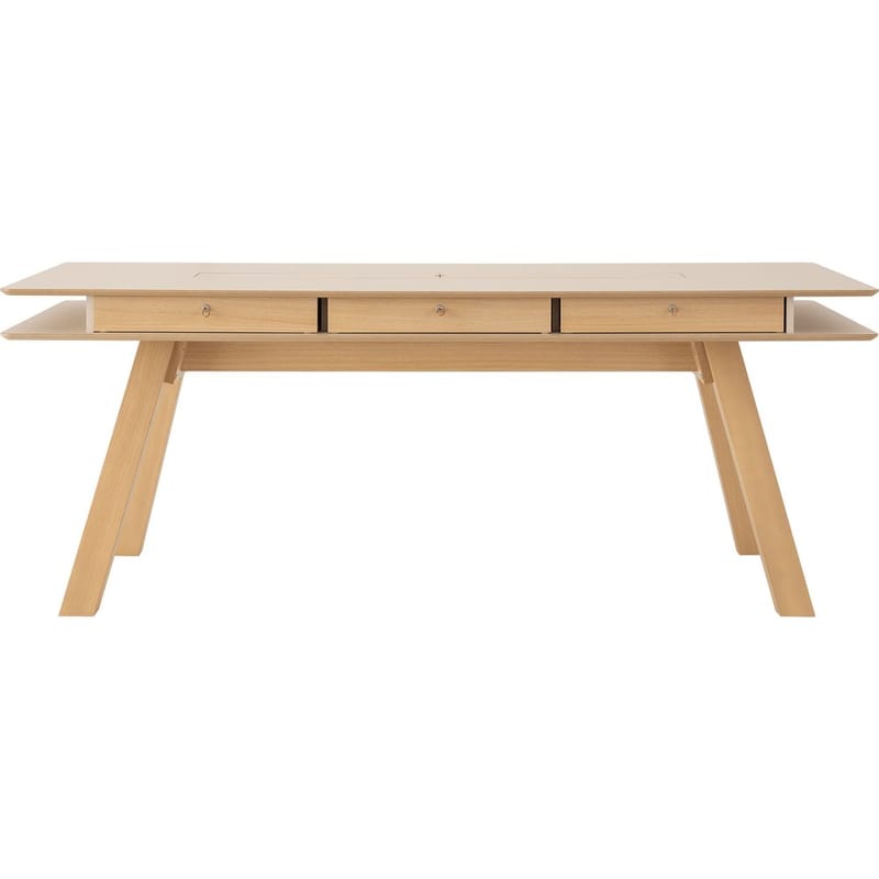 4 You Fresh Stort Rektangulärt Matbord 200 cm med Trä- och Ekutseende - Beige - Möbler - Matplats - Matbord & köksbord