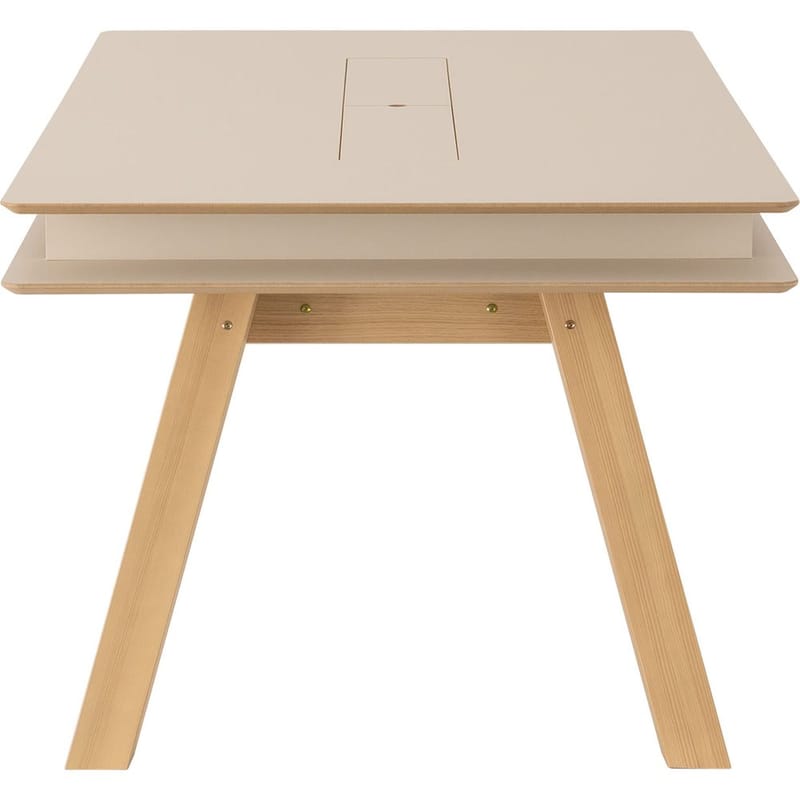 4 You Fresh Stort Rektangulärt Matbord 200 cm med Trä- och Ekutseende - Beige - Möbler - Matplats - Matbord & köksbord