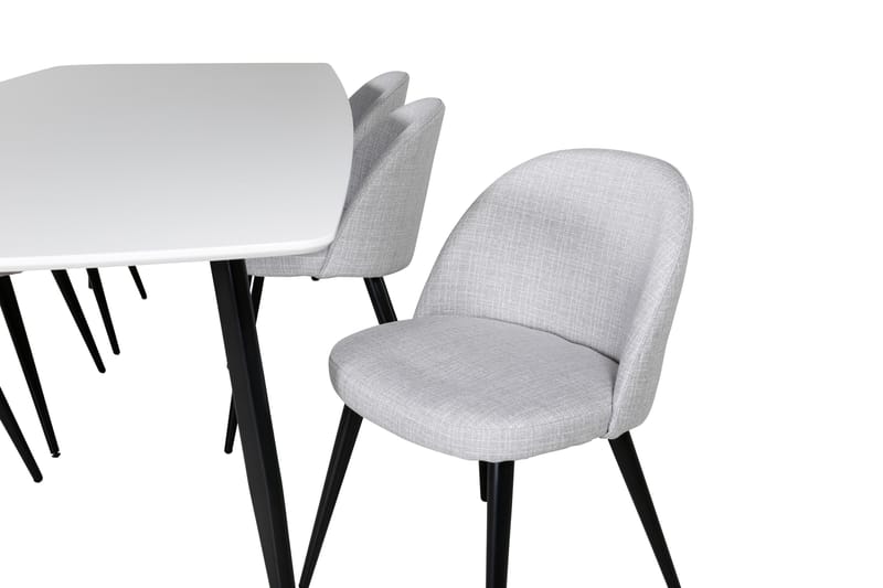 ABLANQUE Matgrupp 240 cm Rektangulär med 6 ABLANQUE Stolar - Möbler - Matplats - Matgrupp & matbord med stolar