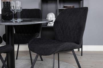 Admira Matbord 106 cm Runt Marmor med 4 Gemma Matstol - Möbler - Matplats - Matgrupp & matbord med stolar