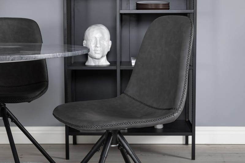 Admira Matbord 106 cm Runt Marmor med 4 Polar Matstol - Möbler - Matplats - Matgrupp & matbord med stolar
