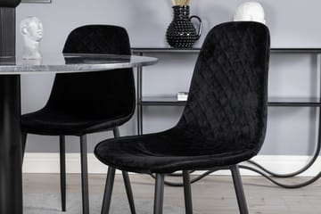 Admira Matbord 106 cm Runt Marmor med 4 Polar Matstol - Möbler - Matplats - Matgrupp & matbord med stolar