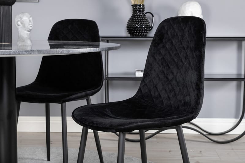 Admira Matbord 106 cm Runt Marmor med 4 Polar Matstol - Möbler - Matplats - Matgrupp & matbord med stolar