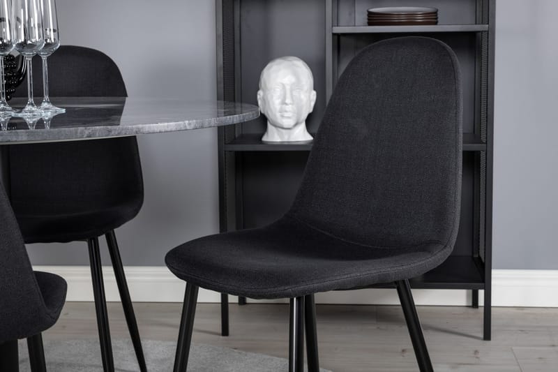 Admira Matbord 106 cm Runt Marmor med 4 Polar Matstol - Möbler - Matplats - Matgrupp & matbord med stolar