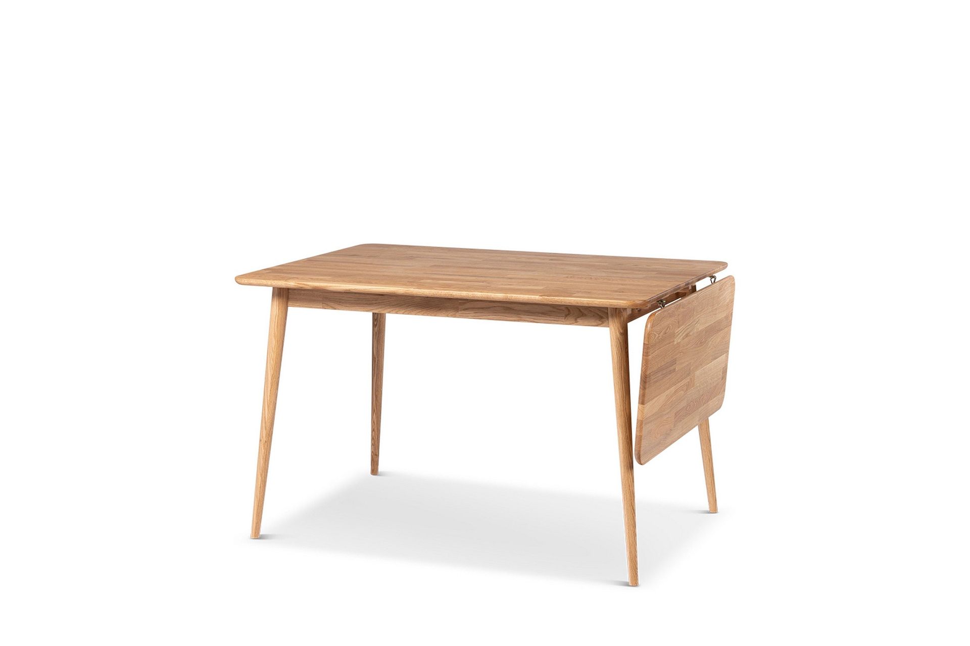 alborg förlängningsbart matbord 120-160 cm för 4 personer  i massivt trä - brun/natur