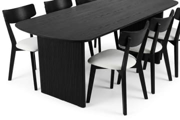180 cm - Svartlaserad ek
