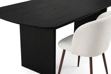 Alma Matgrupp 220 cm rektangulärt med 6 Greya Mastolar - Svartlaserad ek - Möbler - Matplats - Matgrupp & matbord med stolar