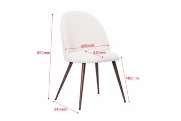 Alma Matgrupp 220 cm rektangulärt med 6 Nibe Plus Mastolar - Valnöt - Möbler - Matplats - Matgrupp & matbord med stolar