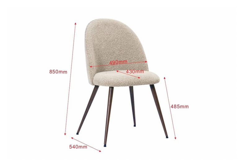 Alma Matgrupp 220 cm rektangulärt med 6 Nibe Plus Mastolar - Valnöt - Möbler - Matplats - Matgrupp & matbord med stolar