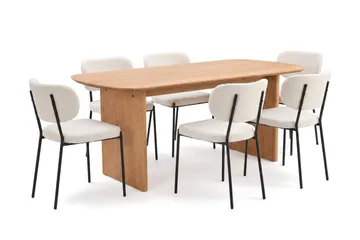 180 cm - Svartlaserad ek