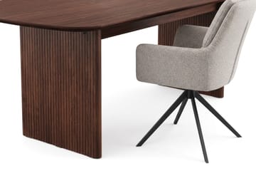 Alma Matgrupp rektangulärt 220 cm Valnöt med 6 Torsby Matstolar - Valnöt - Möbler - Matplats - Matgrupp & matbord med stolar