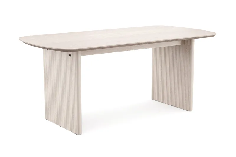 Alma rektangulärt Matbord 180x90 cm Fanér, Vitlaserad ek